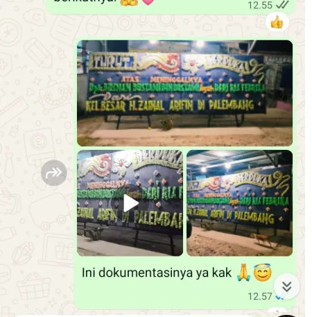 Pengiriman Papan Bunga Duka Dempet