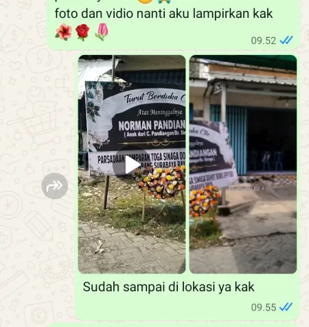 Pengiriman Karangan Bunga Dempet